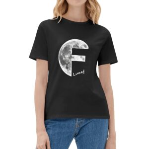 T-shirt da donna in cotone 4 colori Luna