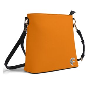 Borsa a secchiello da donna in PU a tracolla Lunef 02 (Giallo/Arancio)
