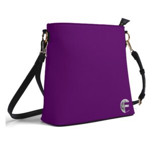 Borsa a secchiello da donna in PU a tracolla Lunef 02 (Viola)